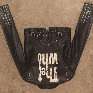 Leather “The Who” Motorcycle Jacket
